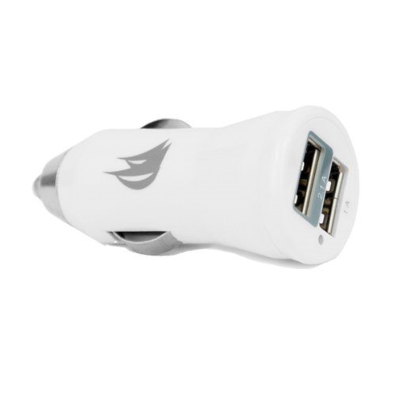 TECNOSHOP Caricabatterie da auto Vaveliero 2 porte USB nero